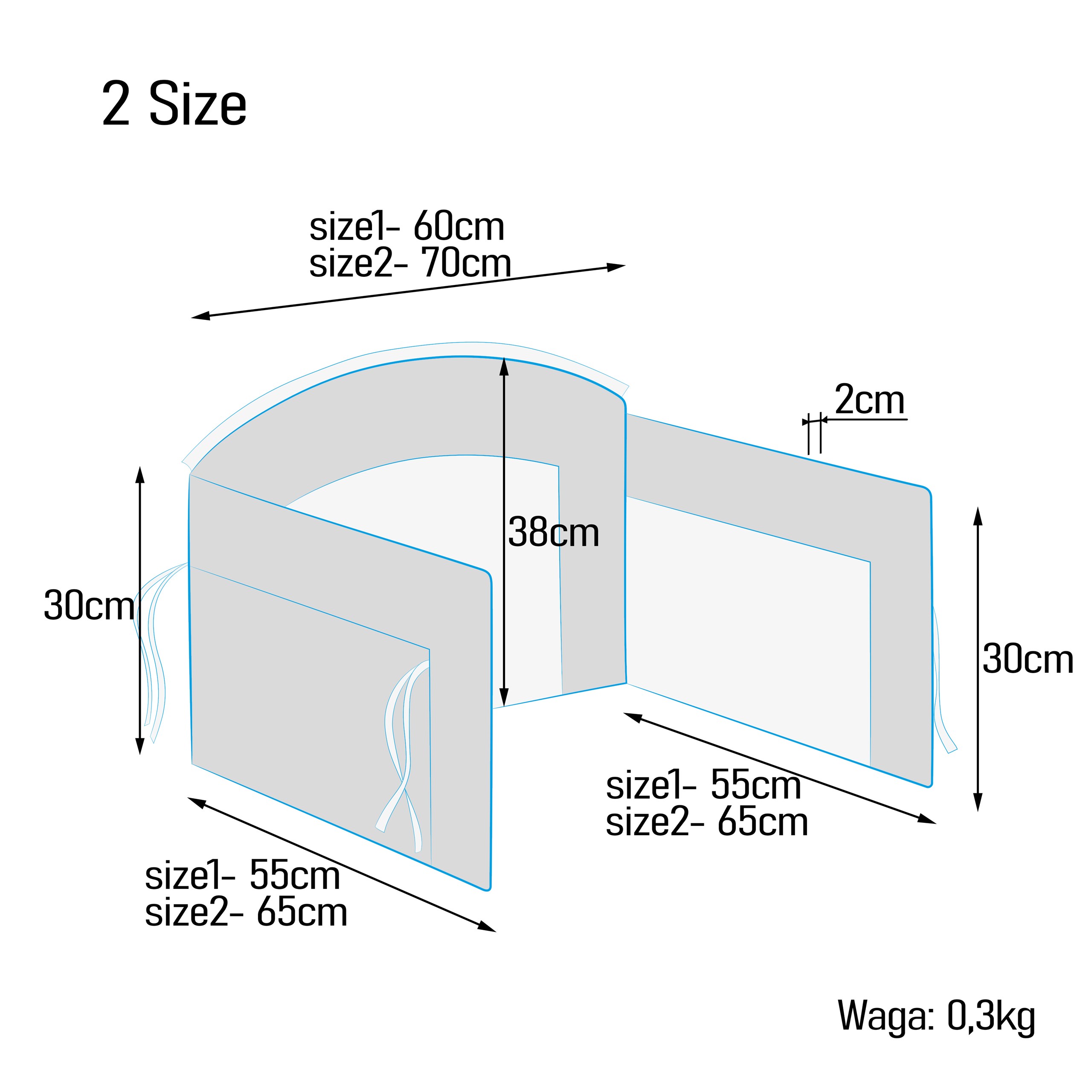 Wymiary Ochraniacz Slim