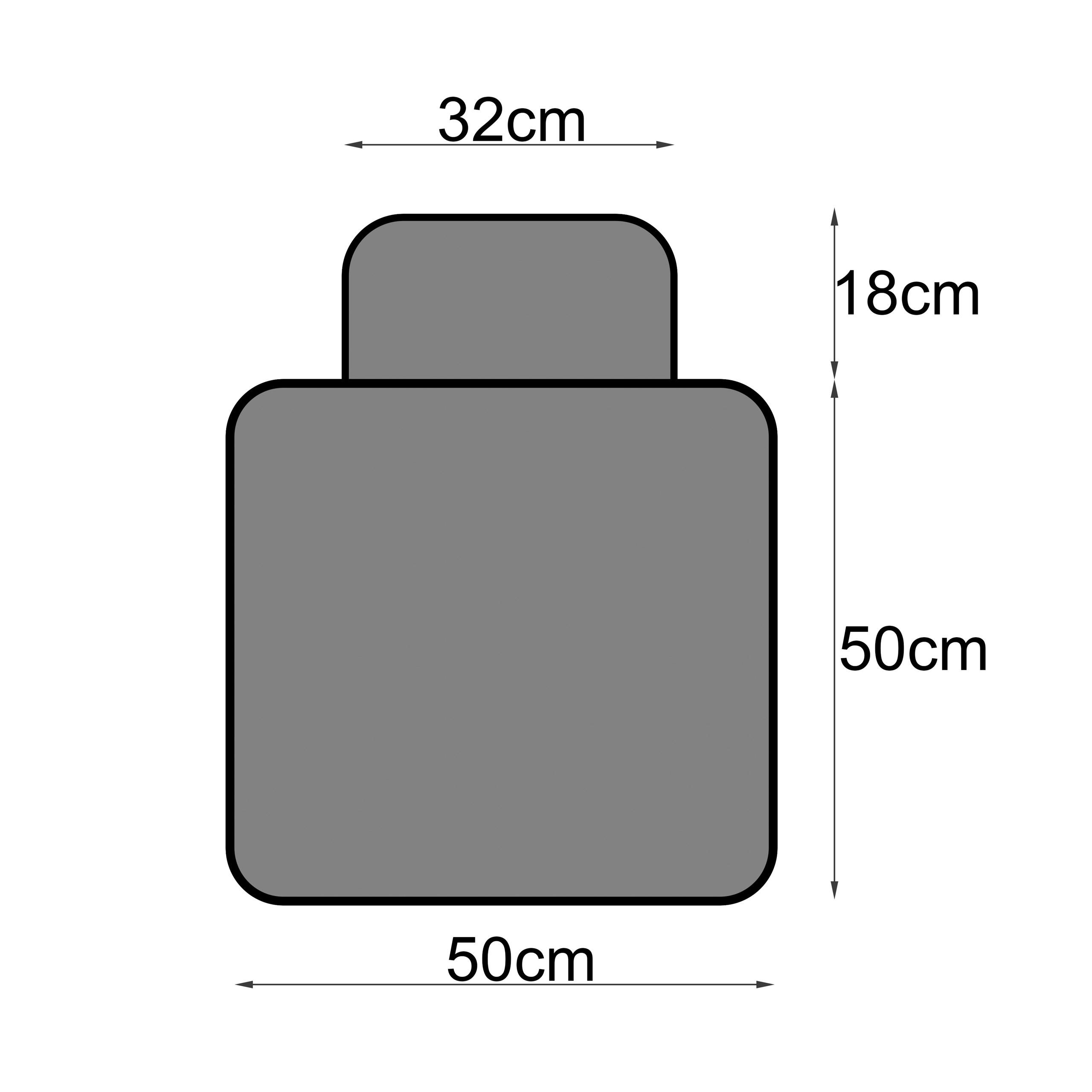 Wymiary maty SoftPAd - przód