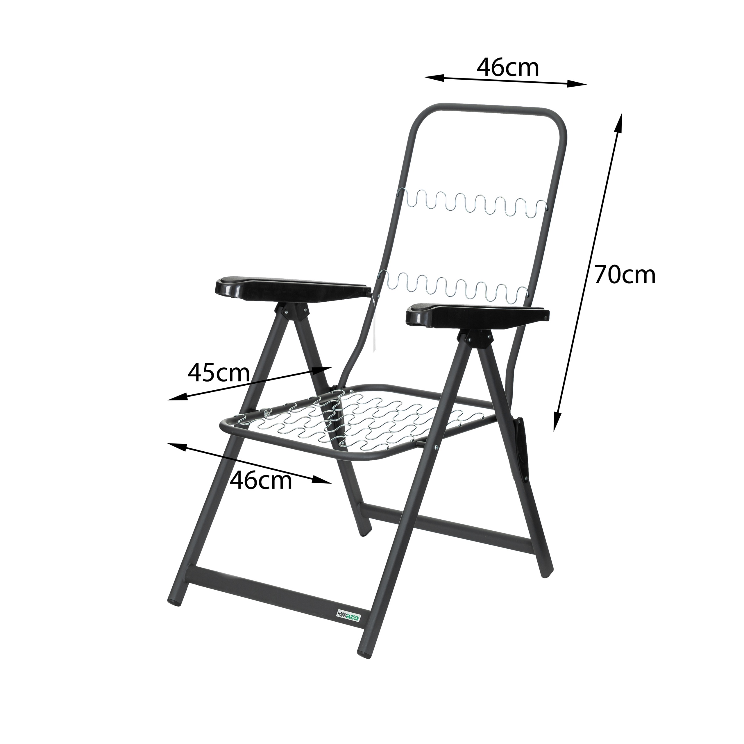 Stelaż krzesła ogrodowego - Galaxy - wymiary