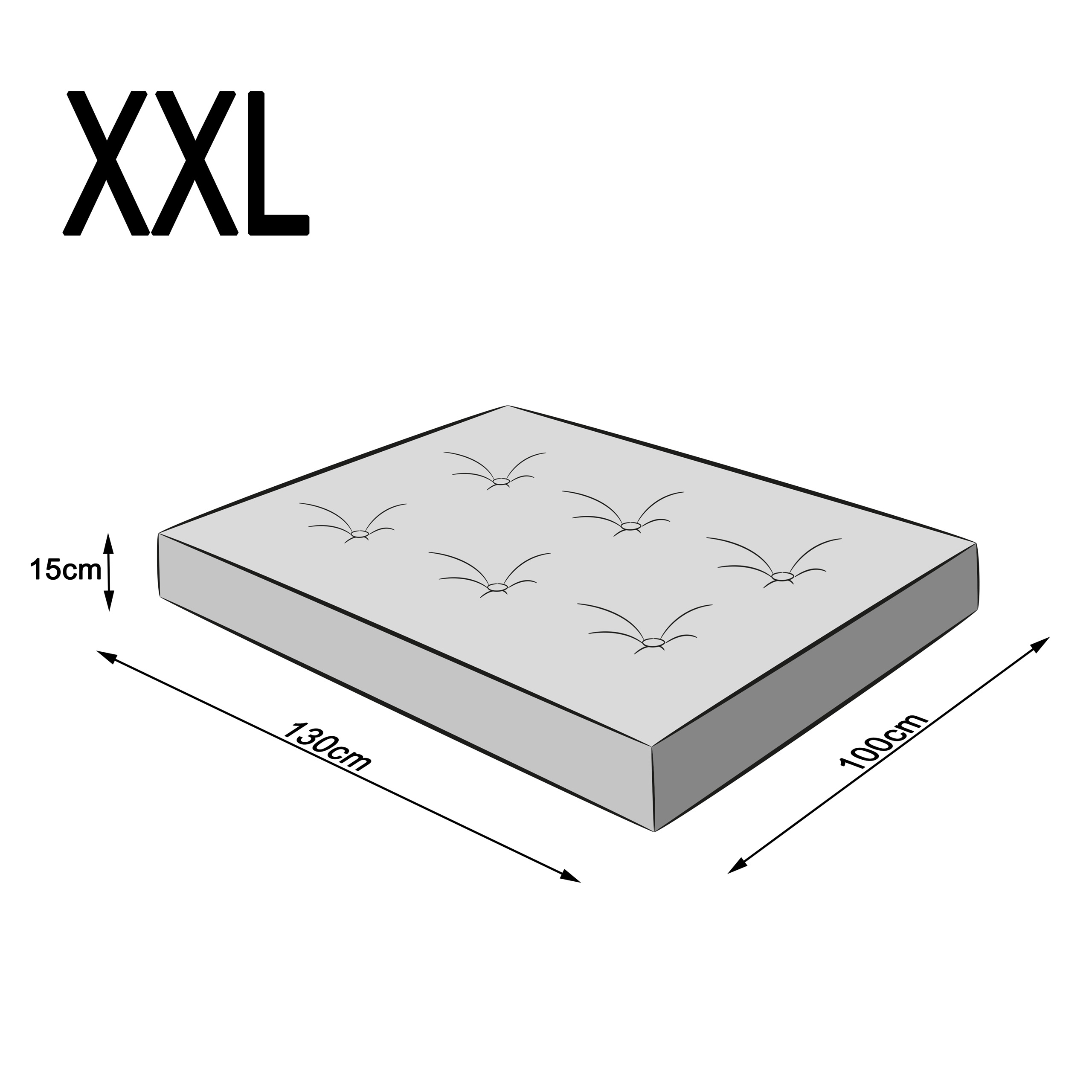Wymiary Materac Grand Light Ice XXL