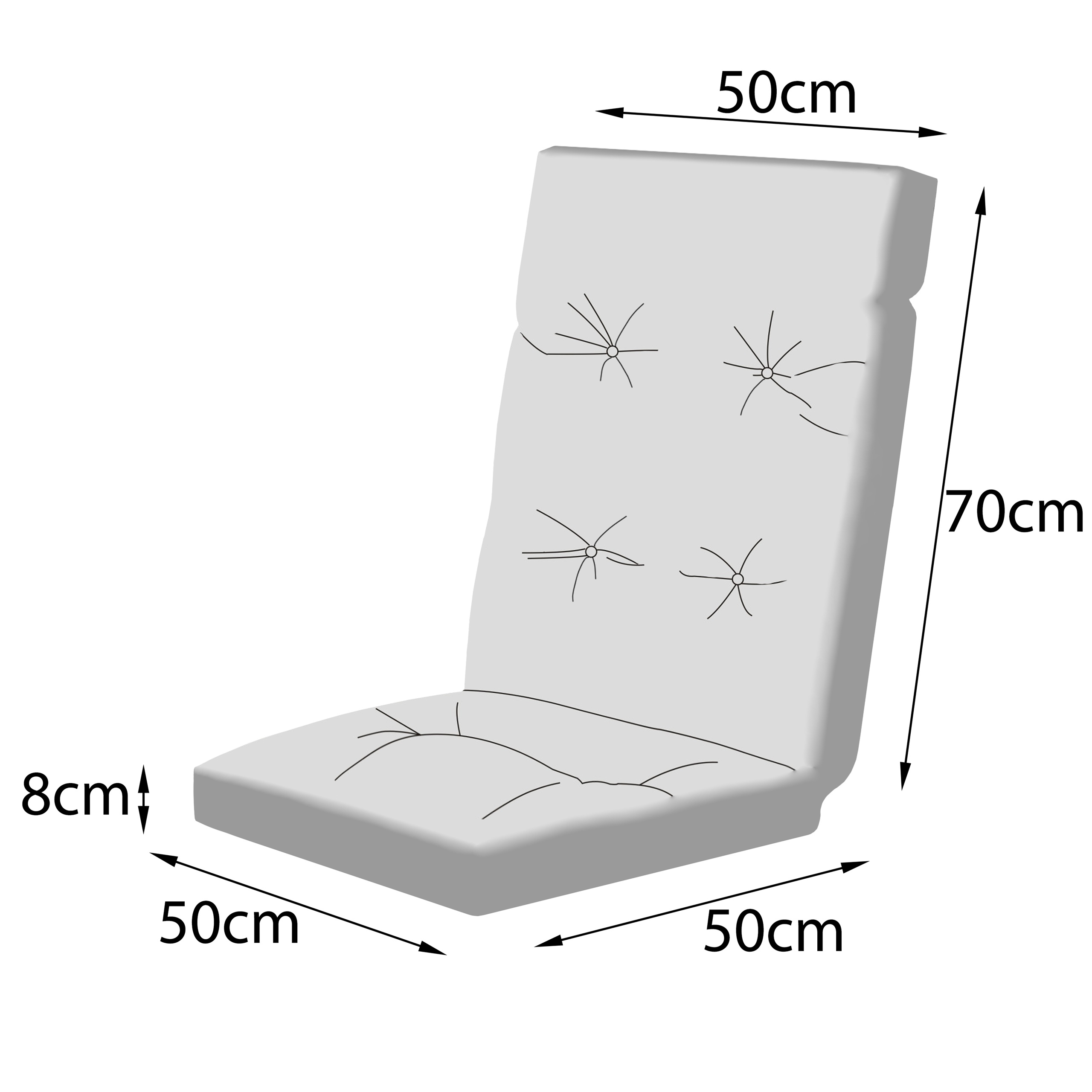 Poduszka ogrodowa na fotel - Lena Light