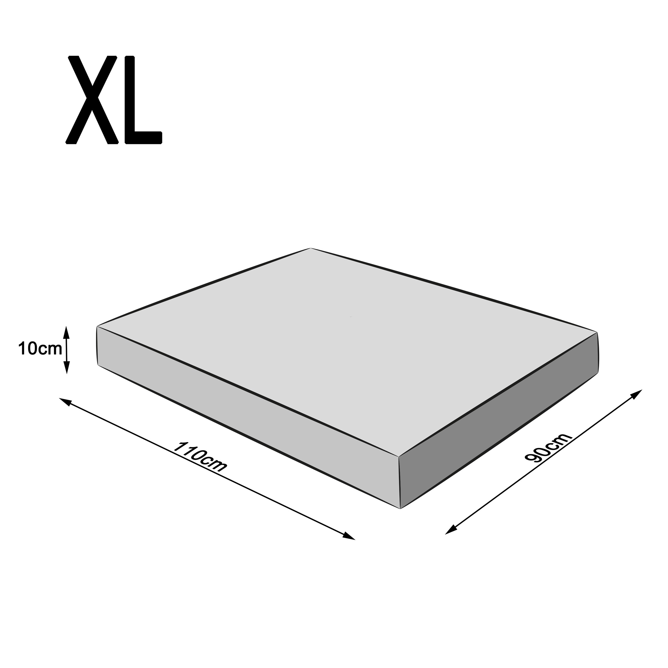 Wymiary Materac XL