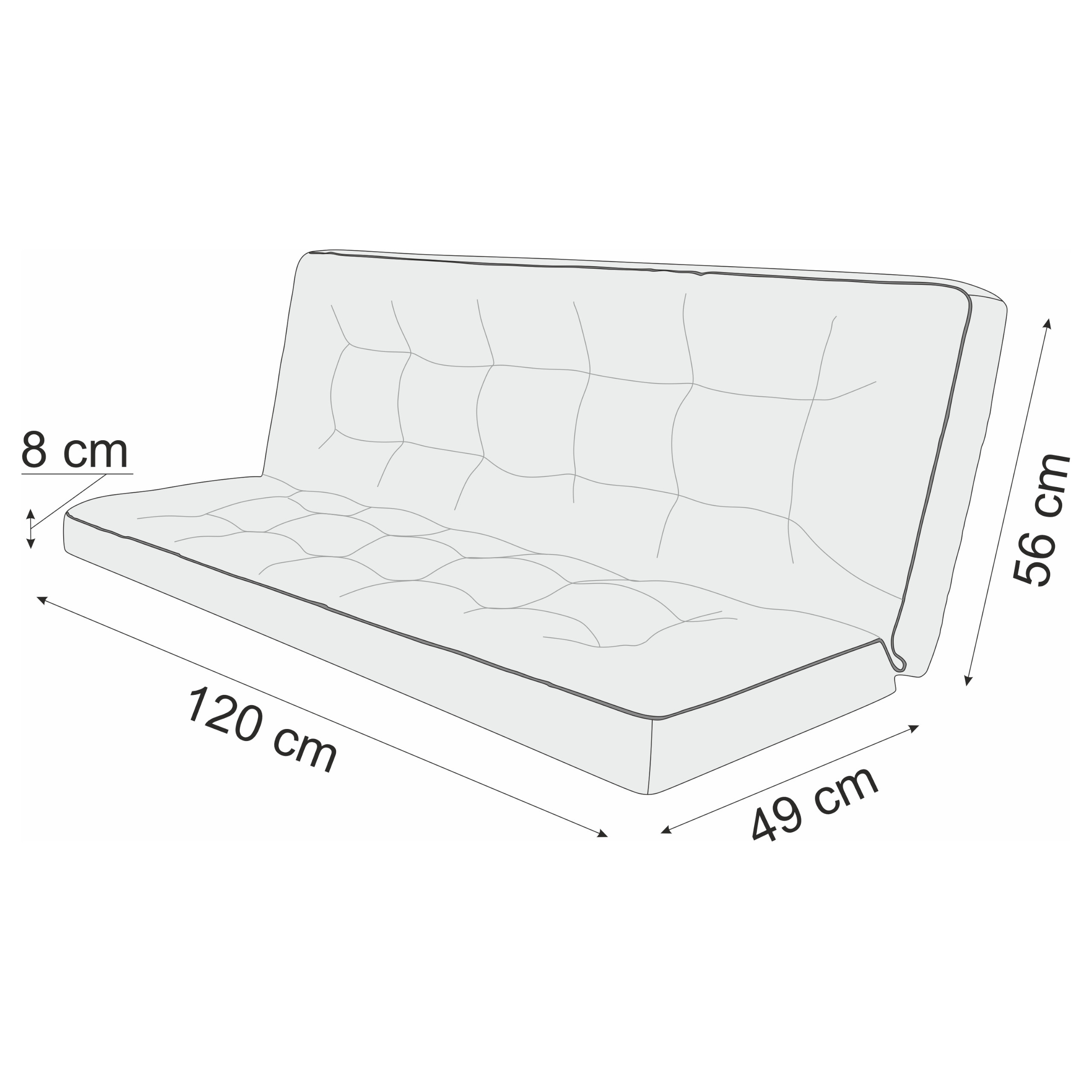 Wymiary Poduszki Pola 120 cm