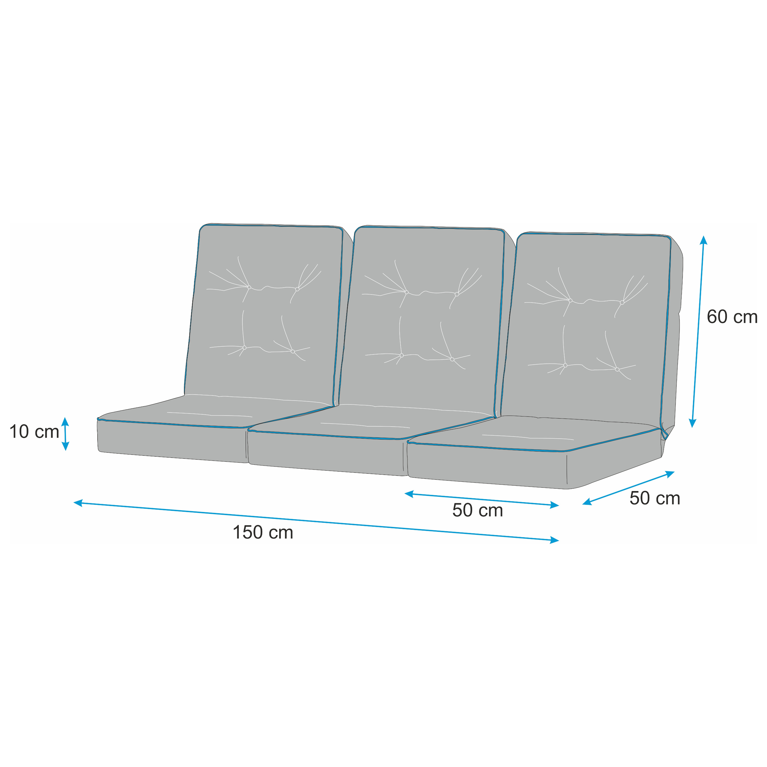 Wymiary Poduszek Venus 150 cm