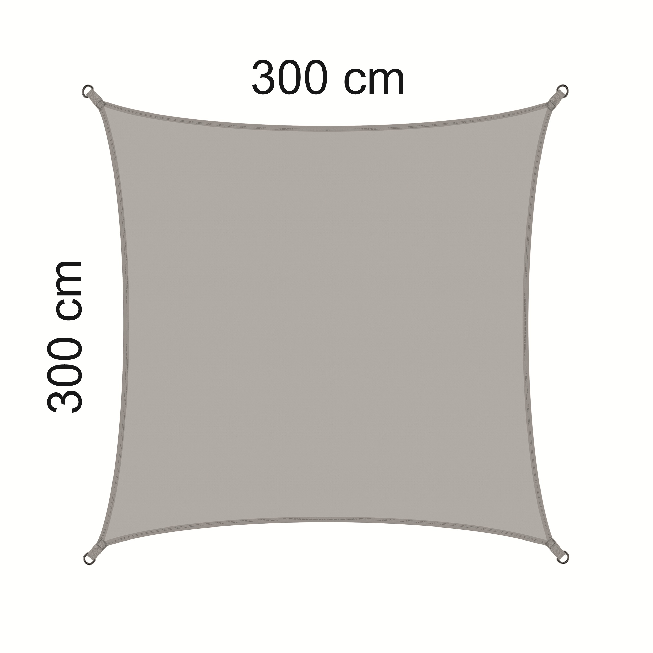 Żagiel przeciwsłoneczny w kształcie kwadratu