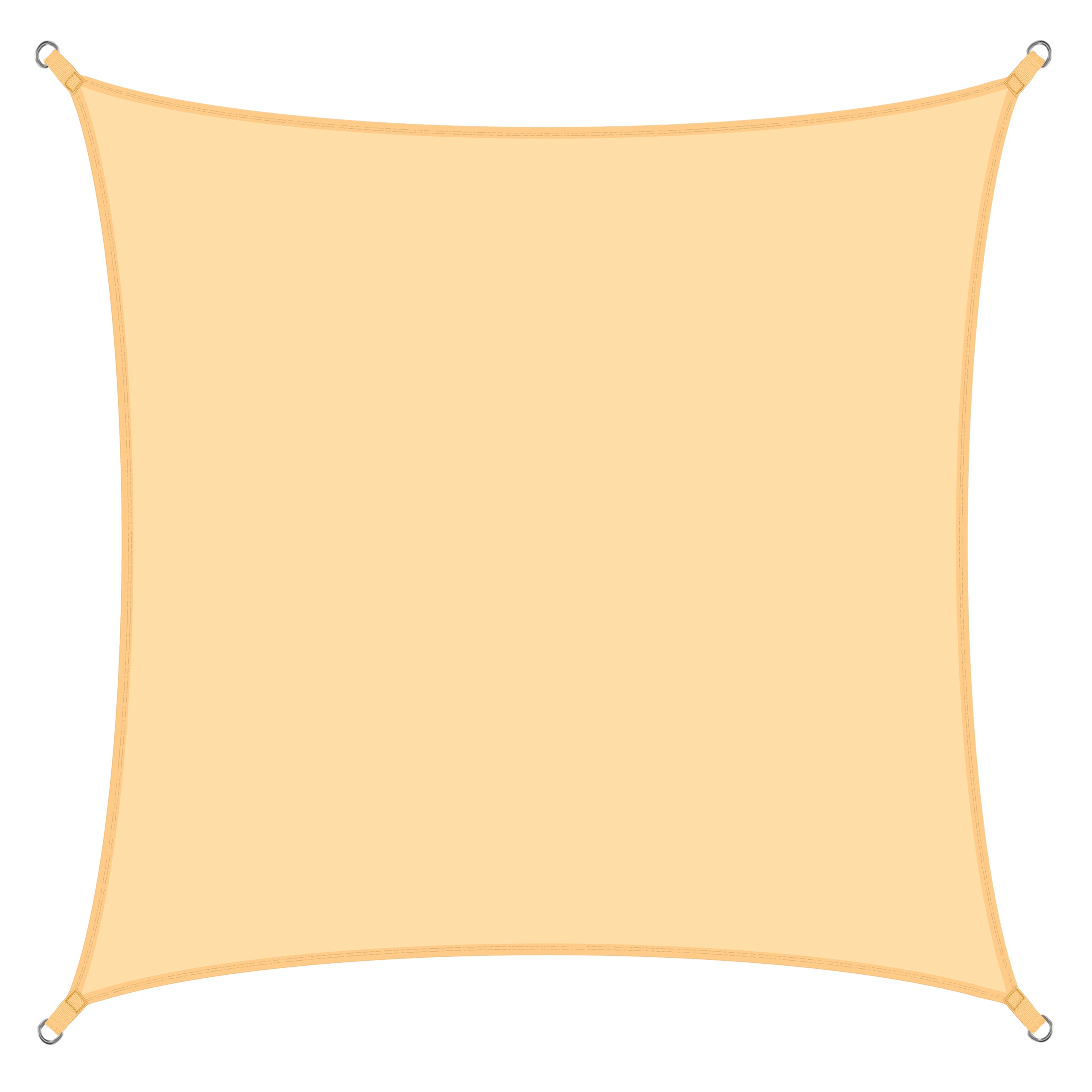 Żagiel przeciwsłoneczny w kształcie kwadratu