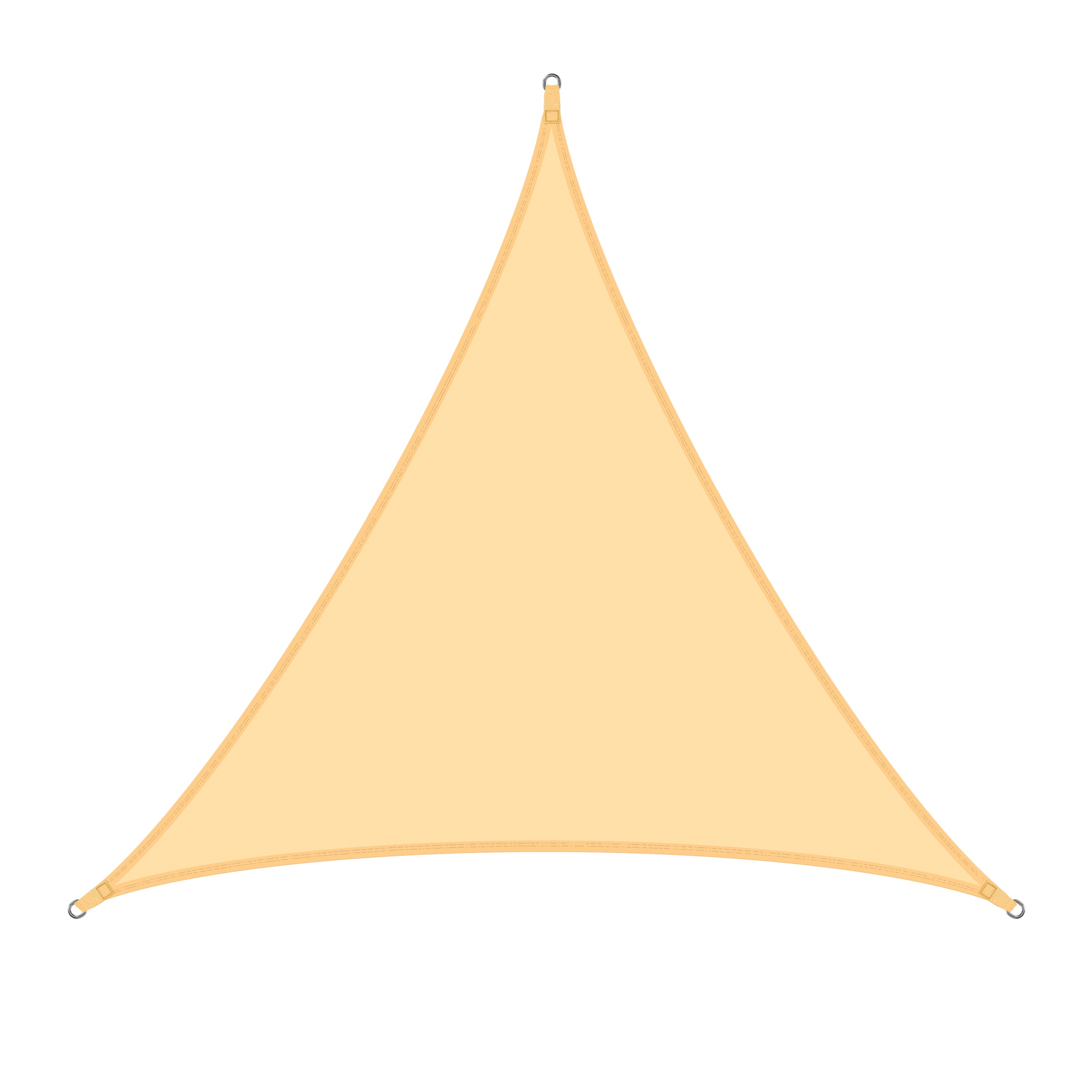 Żagiel przeciwsłoneczny w kształcie trójkąta równoramiennego